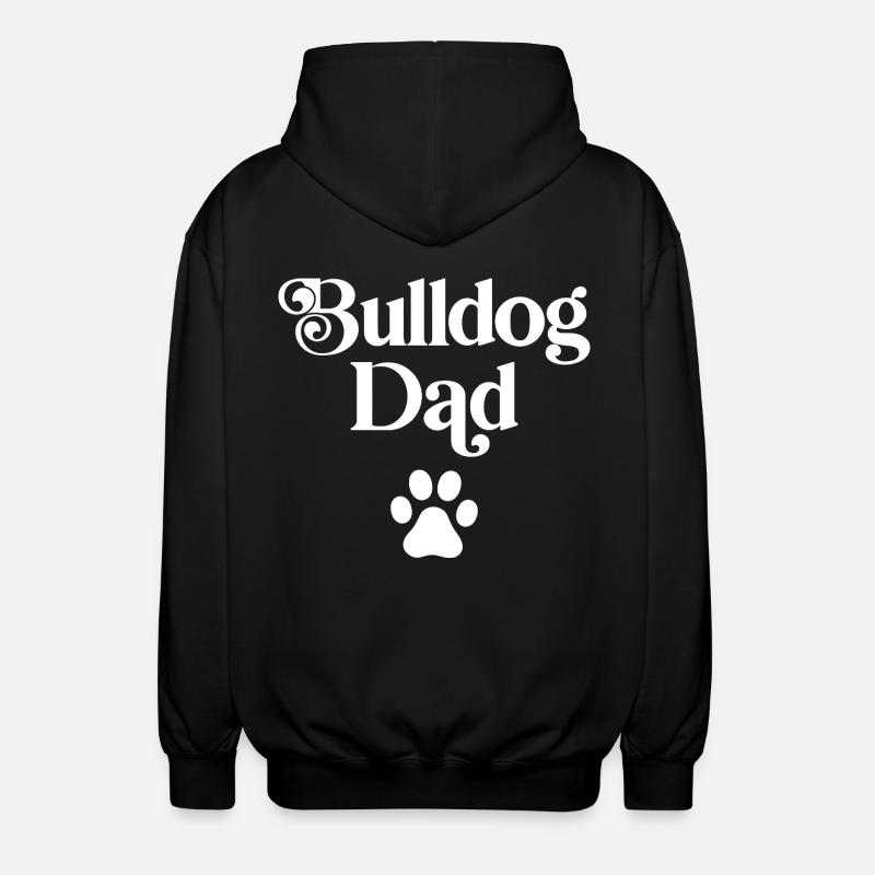 Papa bouledogue - Veste à capuche unisexe - noir