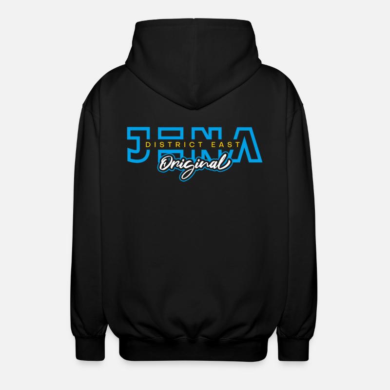 Jena District East Original - Unisex Hooded Jacket - black