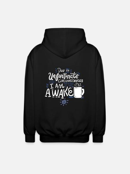 Morgenmuffel - Unisex Kapuzenjacke - Schwarz