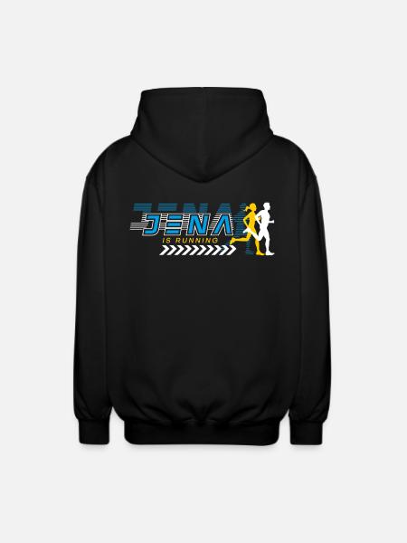 Jena Is Running - Unisex Hooded Jacket - black