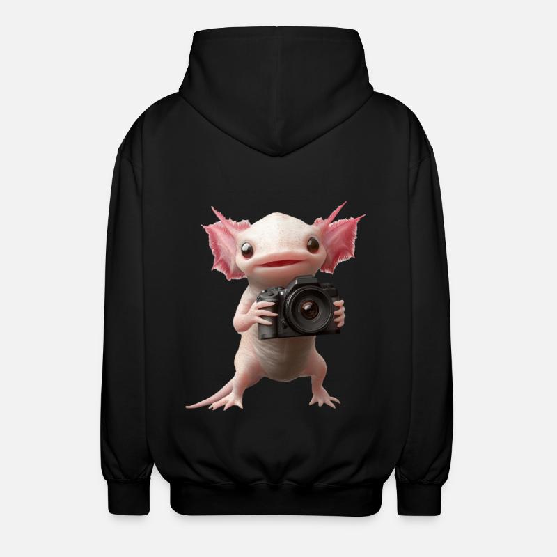 Axolotl - Unisex Kapuzenjacke - Schwarz