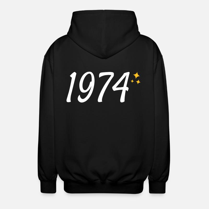 1974 - Veste à capuche unisexe - noir
