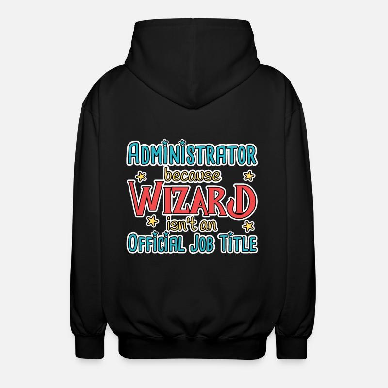 Assistant d’administration Administrateur - Veste à capuche unisexe - noir
