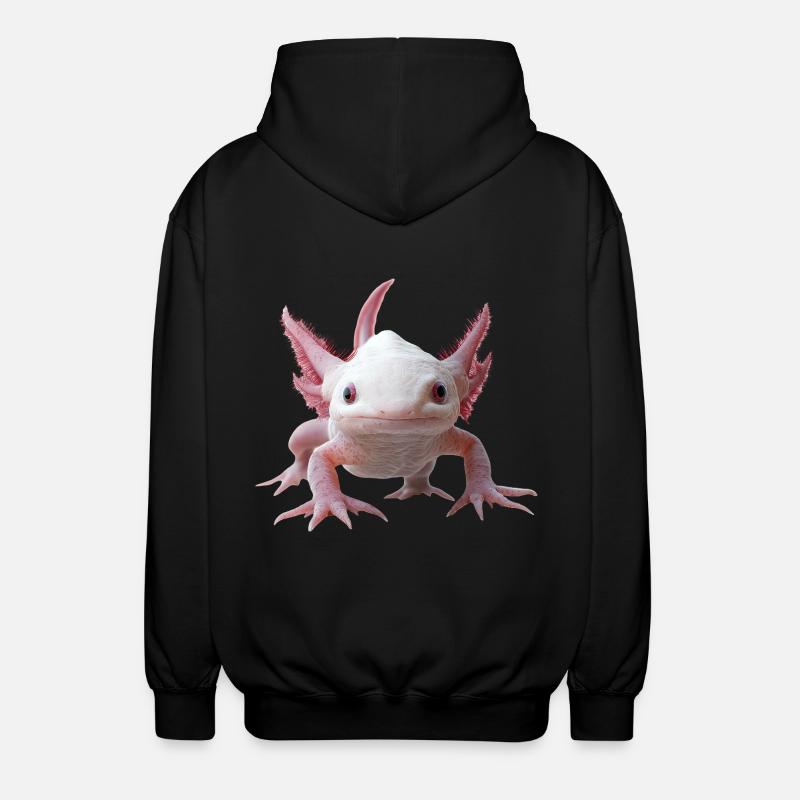 Axolotl - Unisex Kapuzenjacke - Schwarz