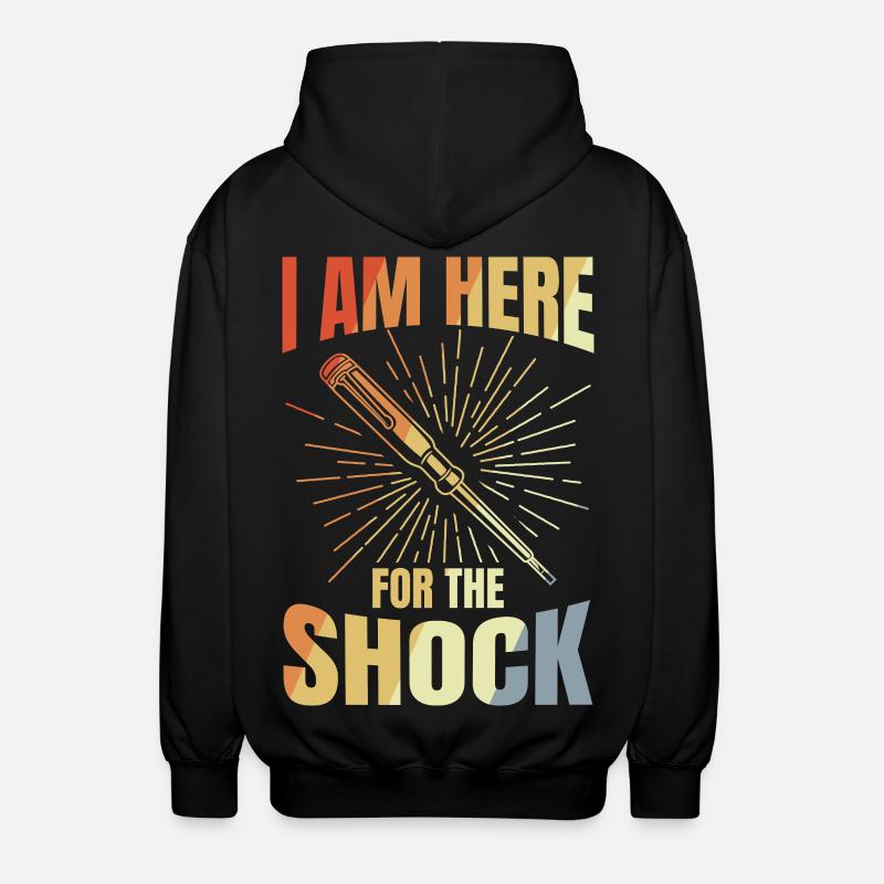 Electrical Engineer Saying - Unisex Hooded Jacket - black