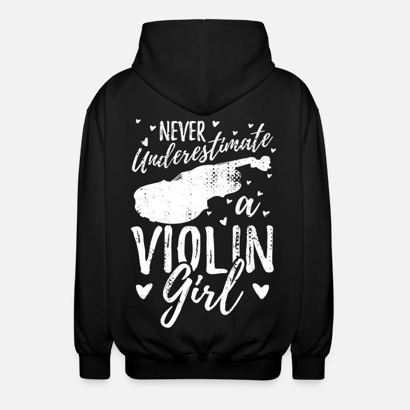 Fille de violon - Veste à capuche unisexe - noir