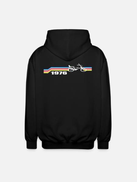Bonanzarad Retro Design - Unisex Kapuzenjacke - Schwarz