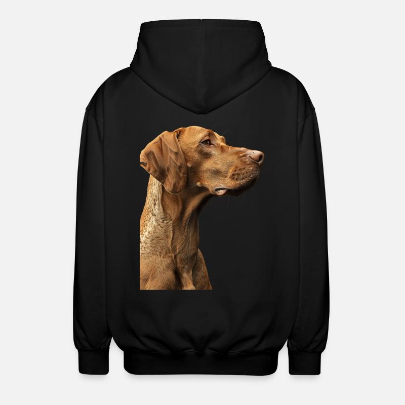Vizsla - Unisex Kapuzenjacke - Schwarz