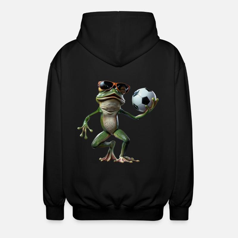 Frosch - Unisex Kapuzenjacke - Schwarz