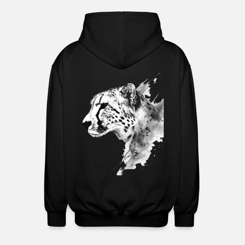 Cheetah - Unisex Hooded Jacket - black