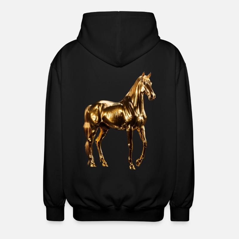 Cheval - Veste à capuche unisexe - noir