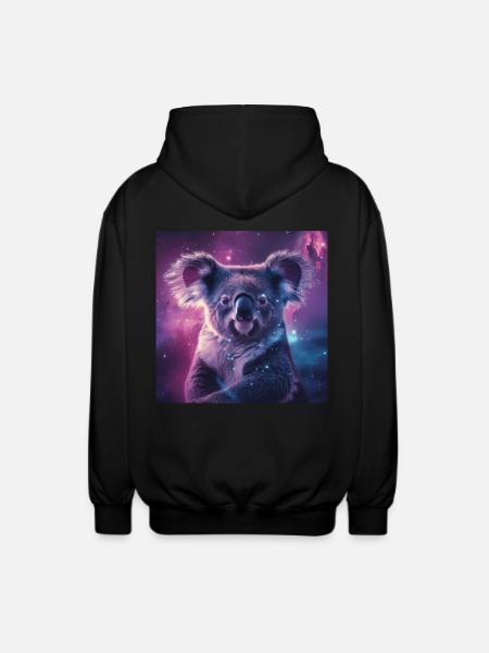 Koala - Unisex Hooded Jacket - black
