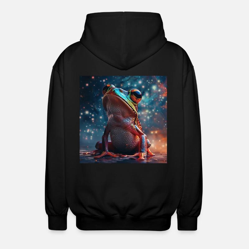 Frosch - Unisex Kapuzenjacke - Schwarz