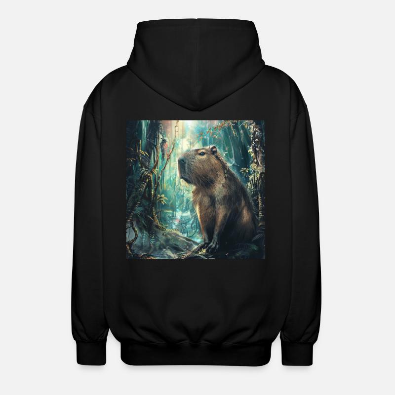 Capybara - Veste à capuche unisexe - noir