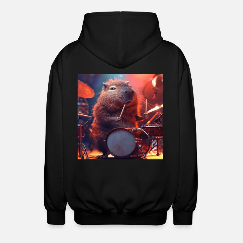 Capybara - Veste à capuche unisexe - noir