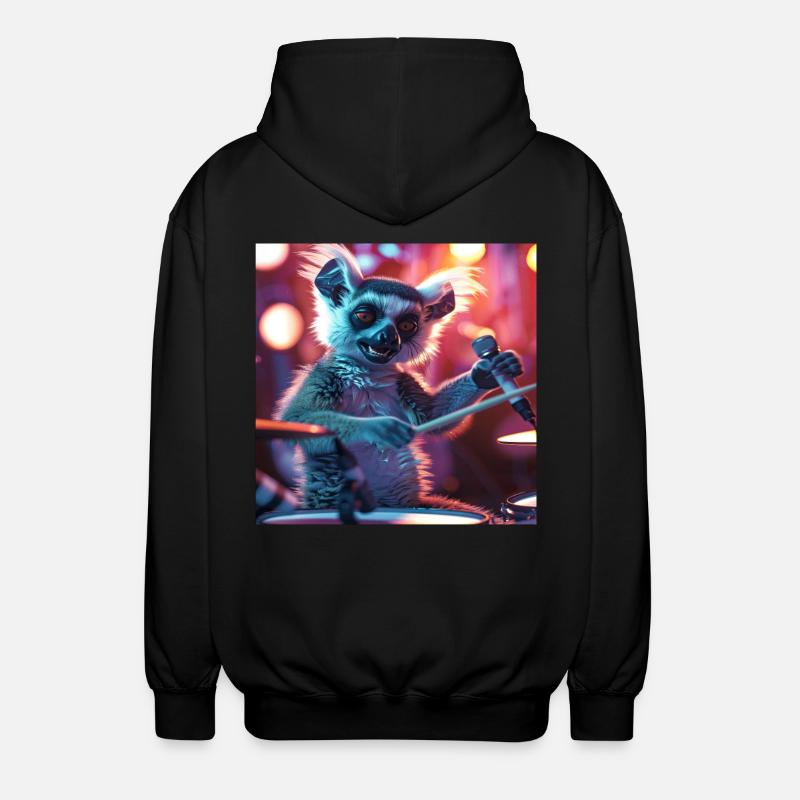 Lémurien - Veste à capuche unisexe - noir