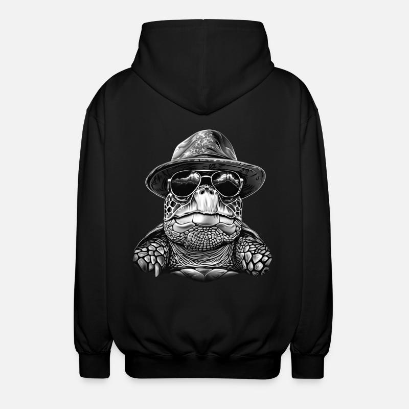 Tortue - Veste à capuche unisexe - noir