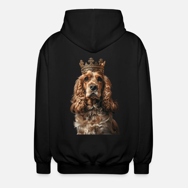 Cocker Spaniel - Veste à capuche unisexe - noir