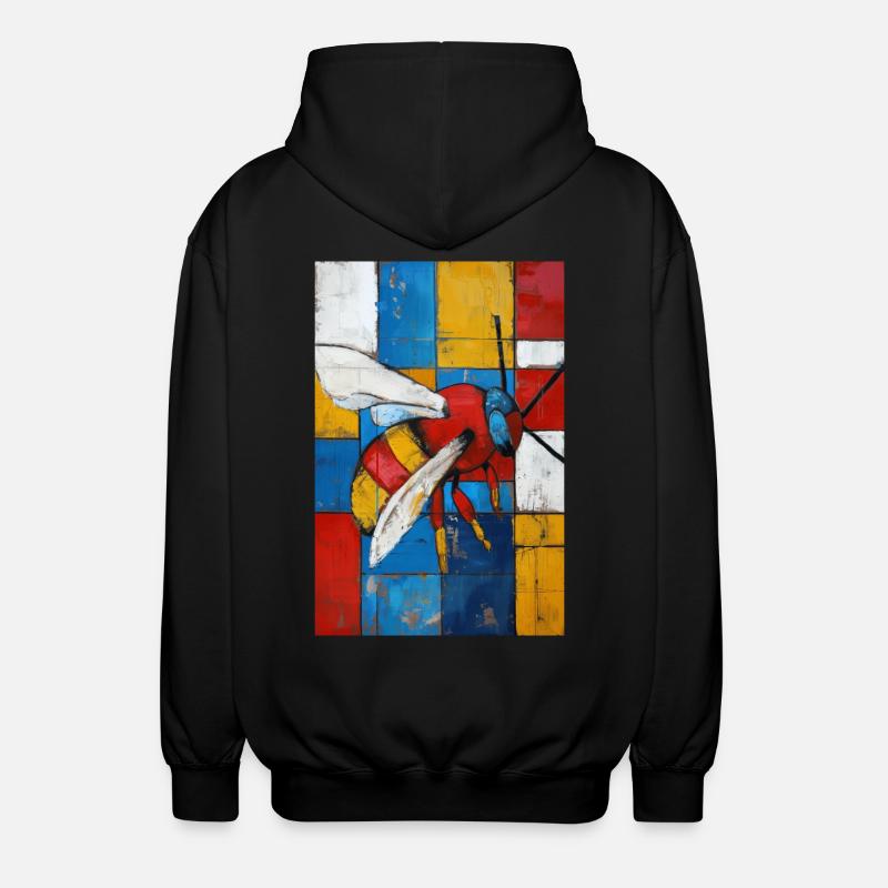 Biene - Unisex Kapuzenjacke - Schwarz