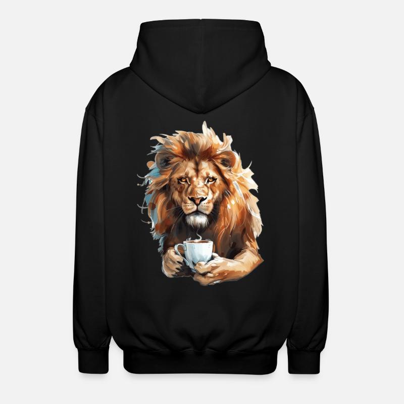 Lion - Veste à capuche unisexe - noir