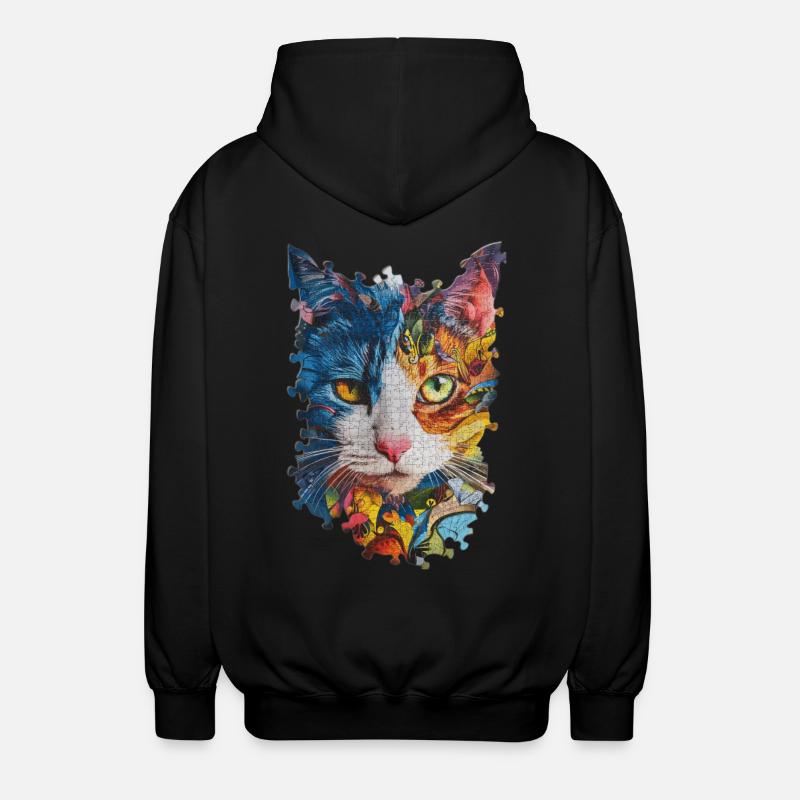 Chat - Veste à capuche unisexe - noir