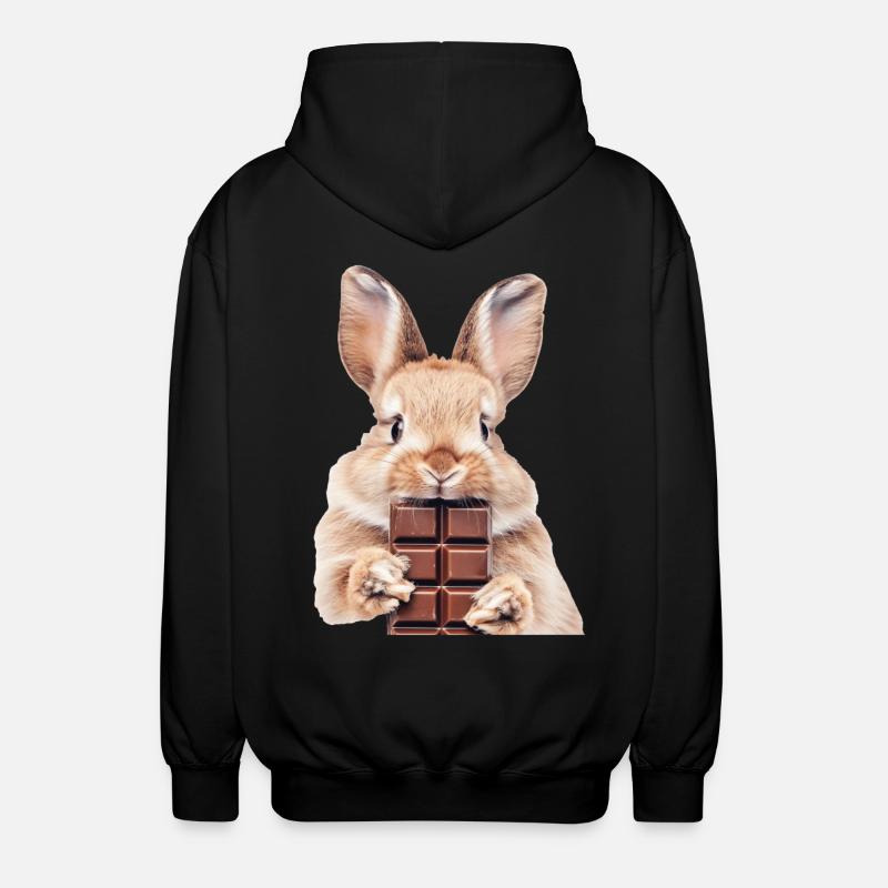 Lapin - Veste à capuche unisexe - noir