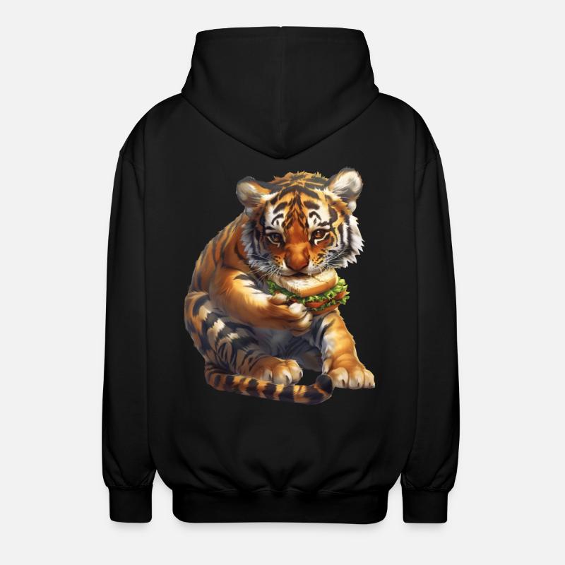Tigre - Veste à capuche unisexe - noir