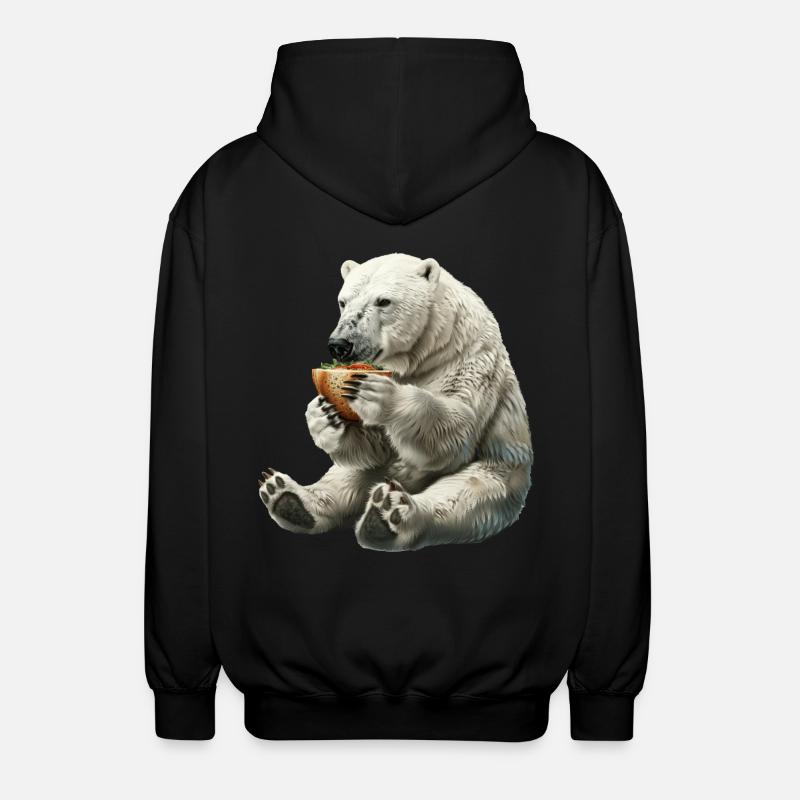 Eisbär - Unisex Kapuzenjacke - Schwarz