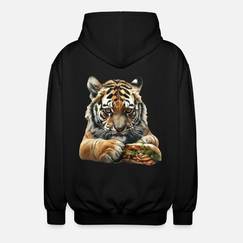 Tiger - Unisex Kapuzenjacke - Schwarz