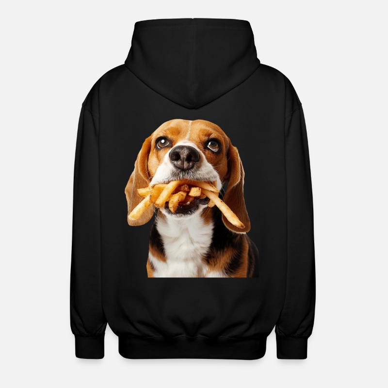 Beagle - Unisex Hooded Jacket - black