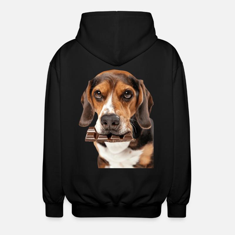 Beagle - Unisex Kapuzenjacke - Schwarz