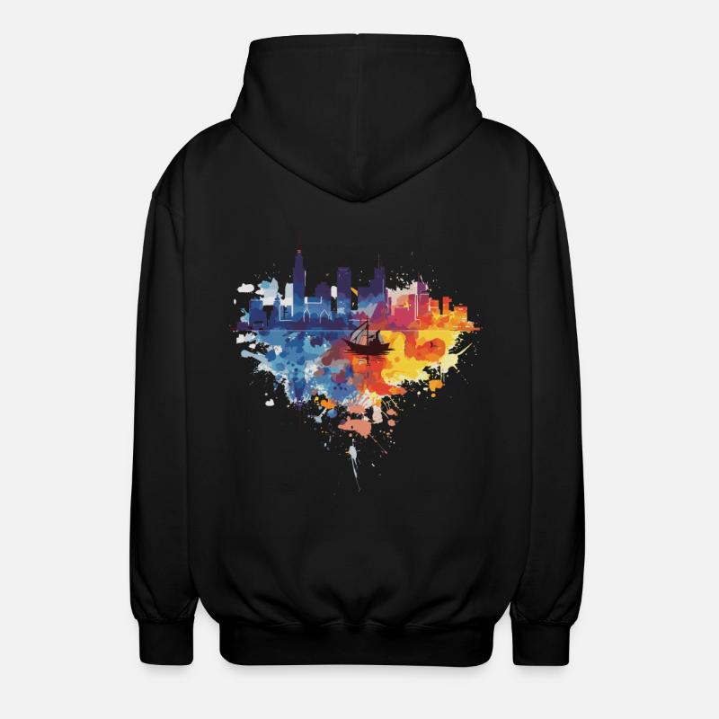 Gdynia - Unisex Hooded Jacket - black