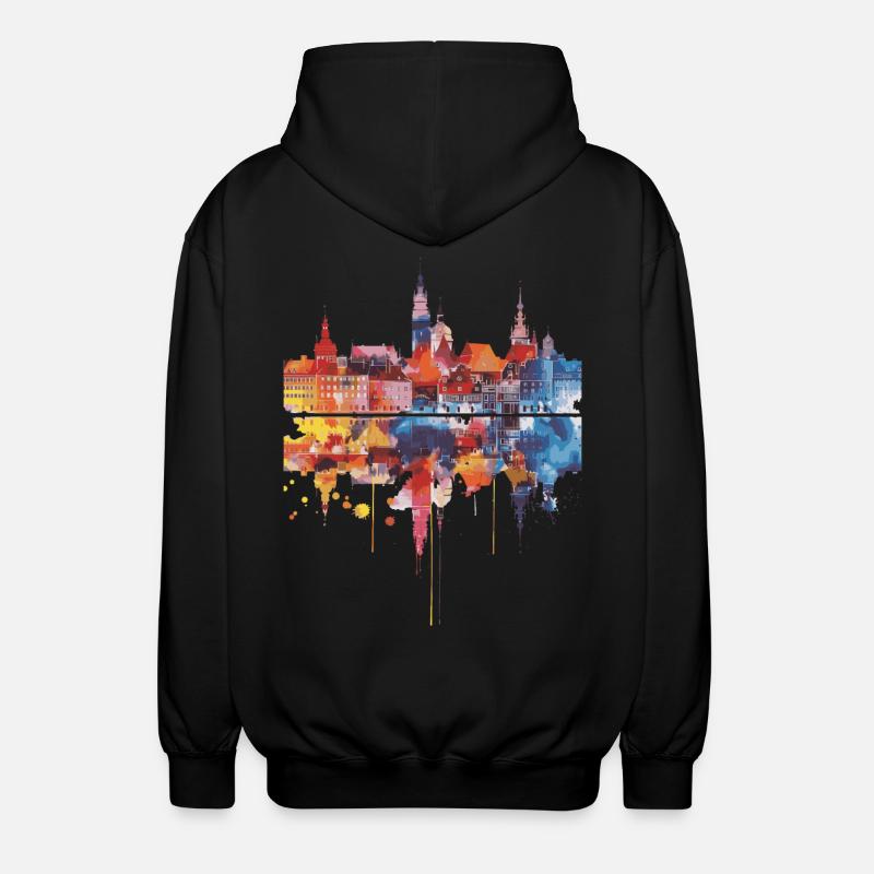Danzig - Unisex Kapuzenjacke - Schwarz