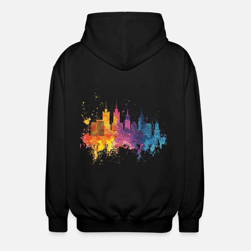 Katowice - Unisex Hooded Jacket - black