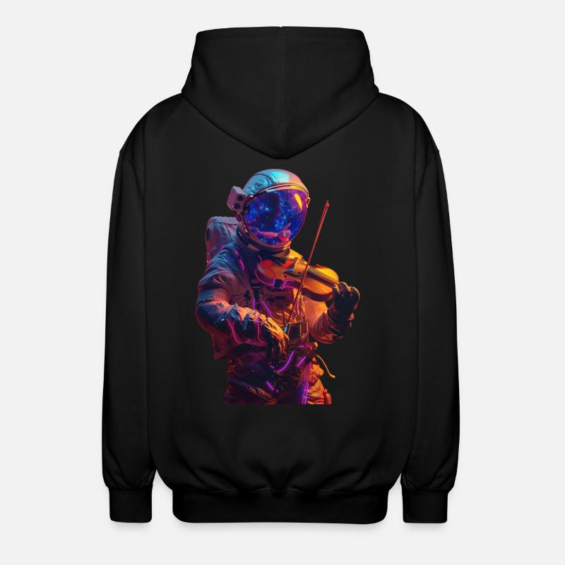 Violon astronaute - Veste à capuche unisexe - noir