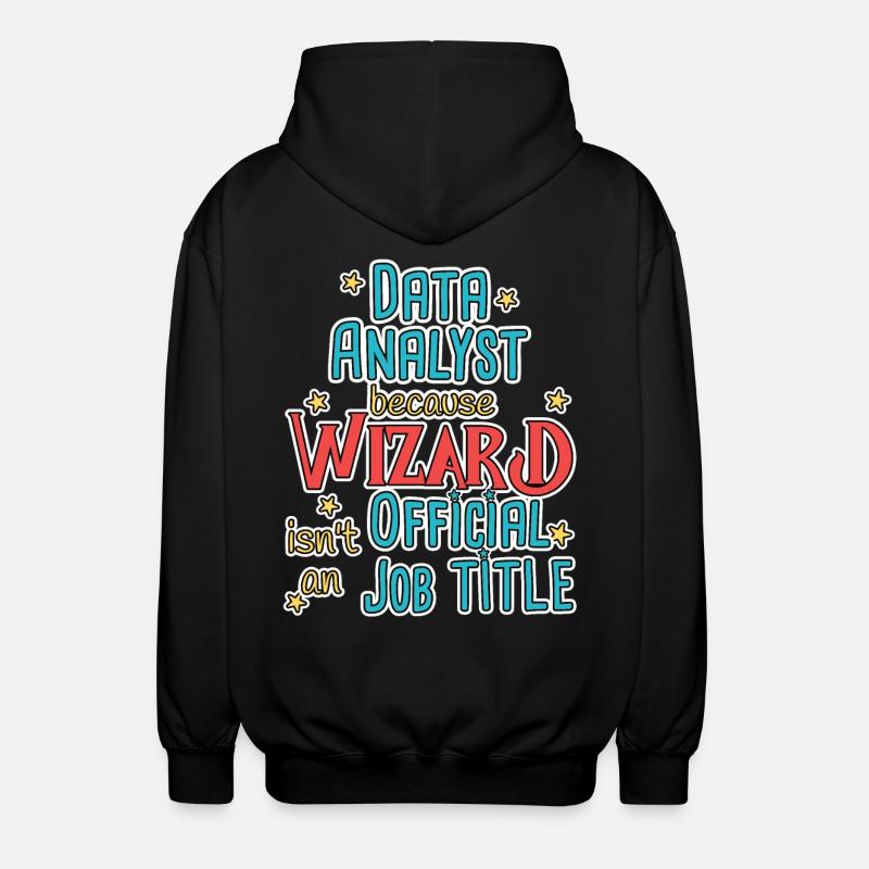 Assistant Data Analyst - Veste à capuche unisexe - noir