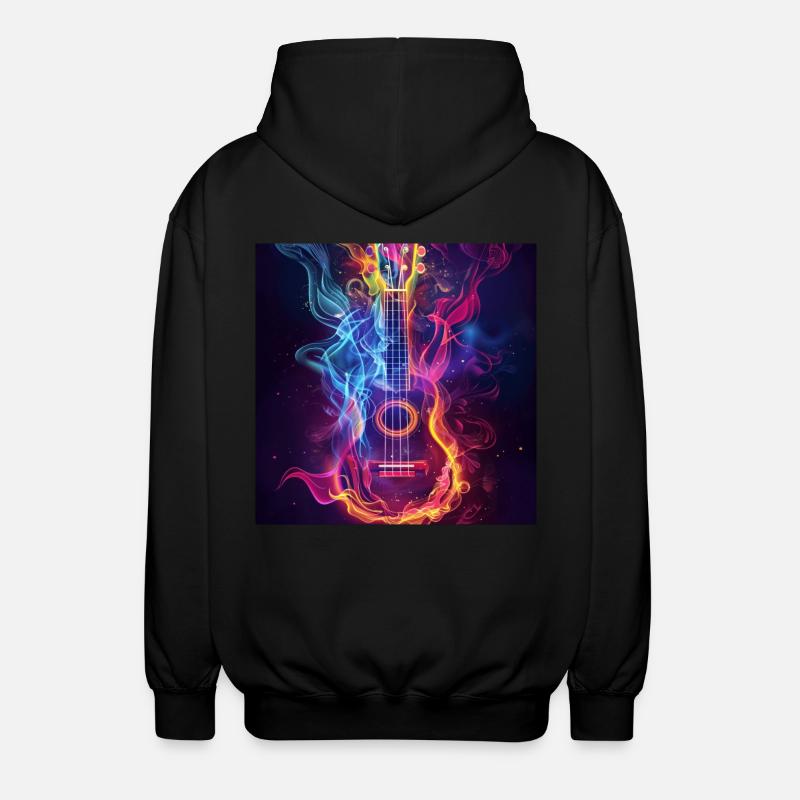 Ukulélé - Veste à capuche unisexe - noir
