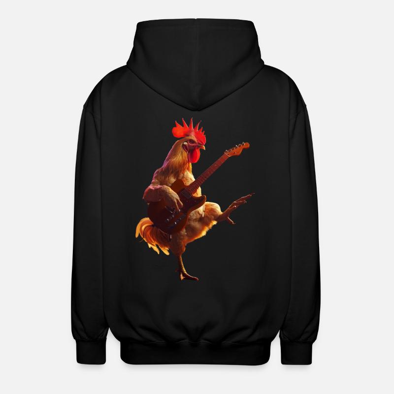 Guitare Coq - Veste à capuche unisexe - noir