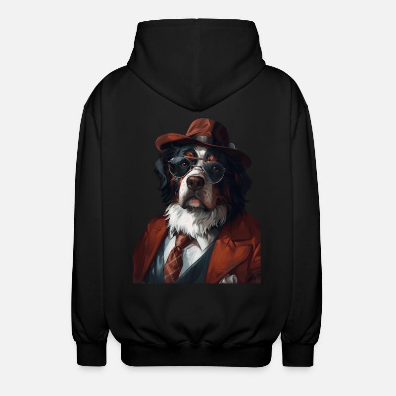 Berner Sennenhund - Unisex Kapuzenjacke - Schwarz