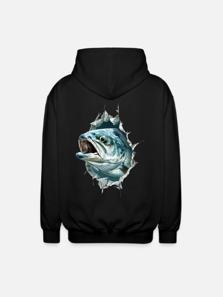 Tarpon - Unisex Kapuzenjacke - Schwarz