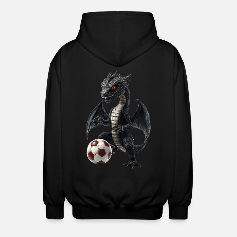 Drachen - Unisex Kapuzenjacke - Schwarz