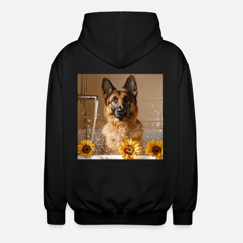 Deutscher Schäferhund - Unisex Kapuzenjacke - Schwarz