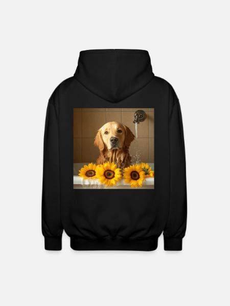 Golden Retriever - Unisex Kapuzenjacke - Schwarz