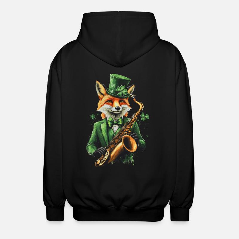 Fuchs - Unisex Kapuzenjacke - Schwarz