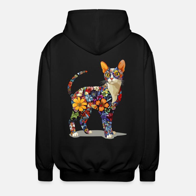 Devon Rex - Unisex Kapuzenjacke - Schwarz