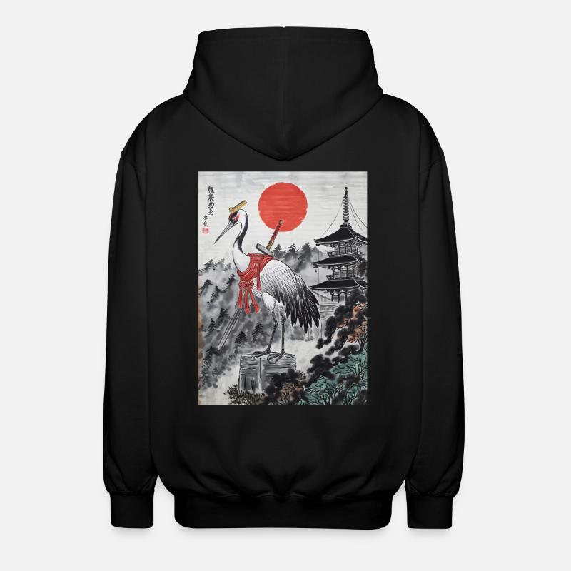 Samurai - Unisex Kapuzenjacke - Schwarz
