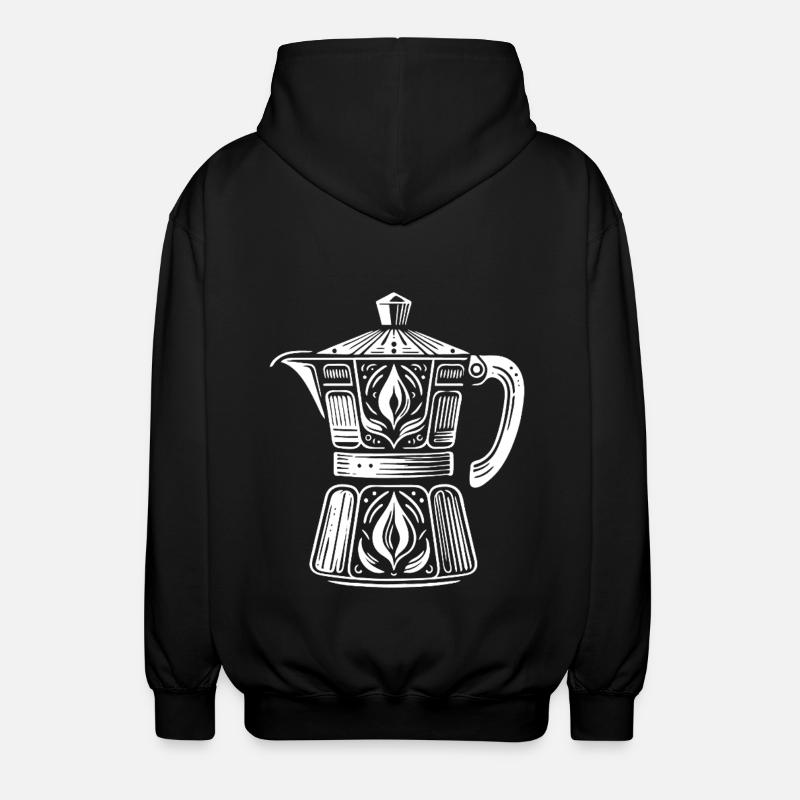 Cafetière - Veste à capuche unisexe - noir