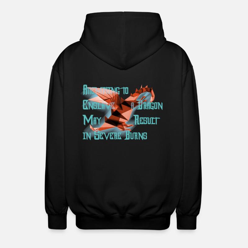 Freundlicher Drache - Unisex Kapuzenjacke - Schwarz
