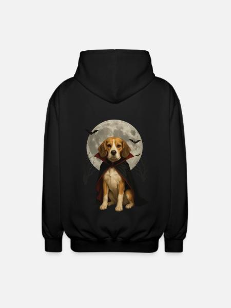 Beagle - Unisex Kapuzenjacke - Schwarz