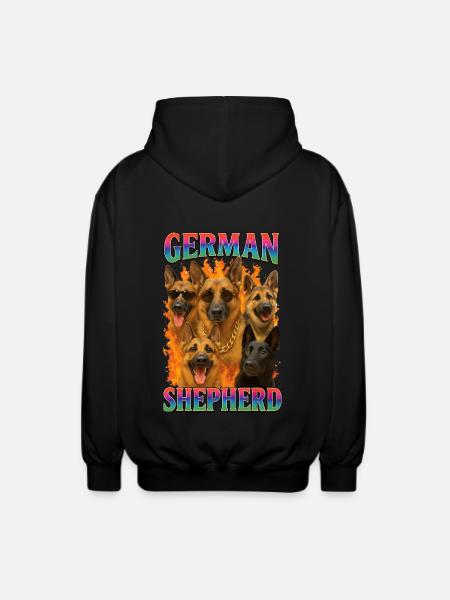 Deutscher Schäferhund - Unisex Kapuzenjacke - Schwarz